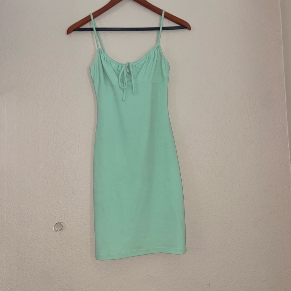 Green Princess Polly mini dress y2k bodycon street wear formal going out vibes - Picture 8 of 16
